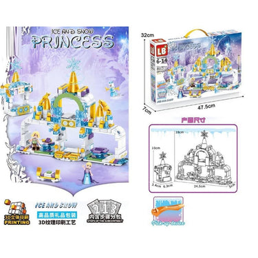 453Pcs Frozen Ice & Snow Princess Castle Set
